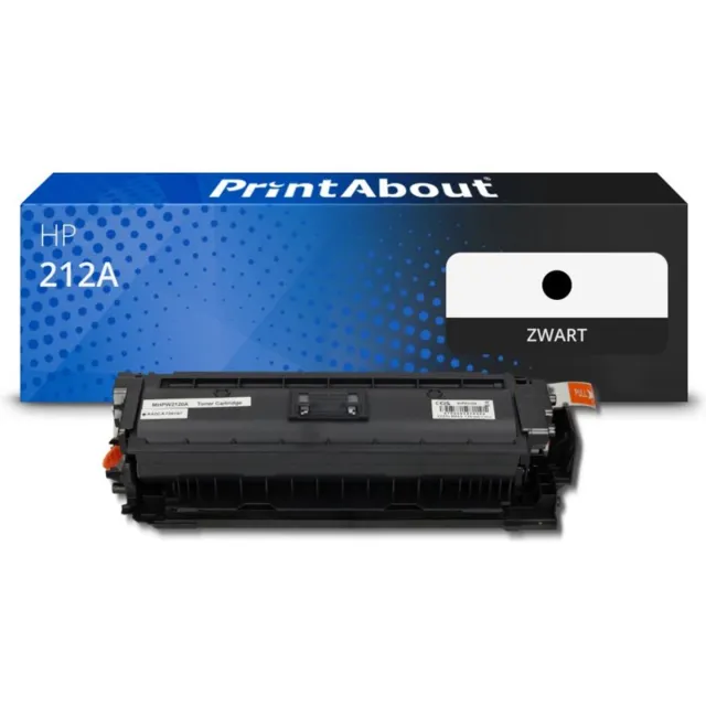 PrintAbout huismerk Toner 212A (W2120A) Zwart geschikt voor HP