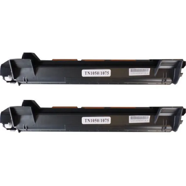 KATRIZ Huismerk Toner 2x TN1050/TN1075 – Zwart – Compatible met Brother DCP-1610W, HL-1210W, MFC-1910W e.a. – Hoge Capaciteit – Alternatief voor originele cartridges