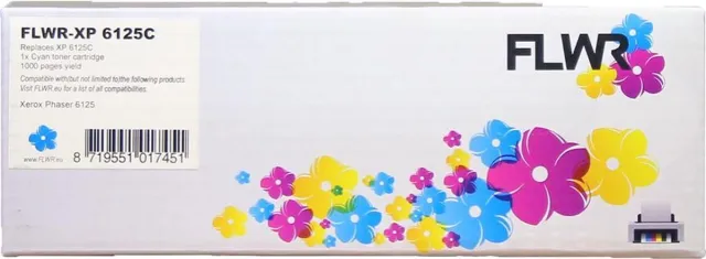 FLWR Toner / Phaser 6125 / Cyaan - Geschikt voor Xerox
