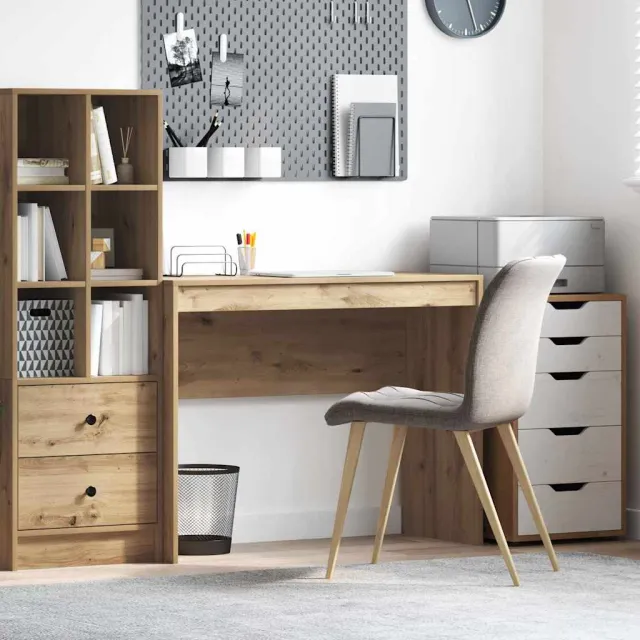 vidaXL Bureau Artisan Eiken 100 x 40 x 76 cm, foto 2