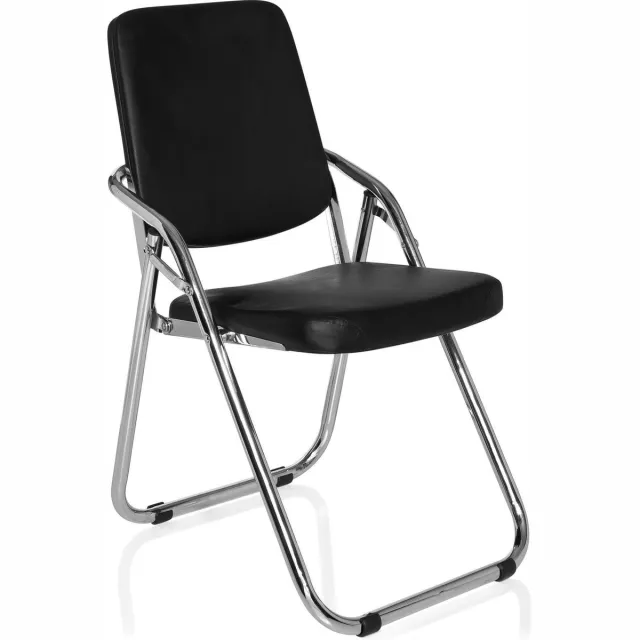 hjh office Esto PU - Bureaustoel - Vergaderstoel - Bezoekersstoel - Zwart