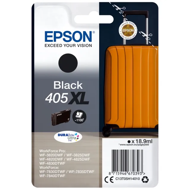 Epson inktcartridge 405XL, 1.100 pagina's, OEM C13T05H14010, zwart