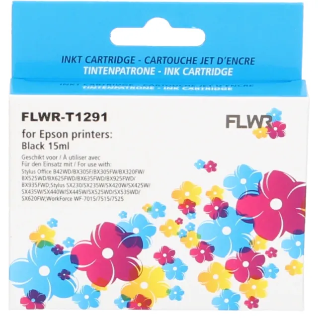 FLWR Epson T1291 zwart (Huismerk (compatible))