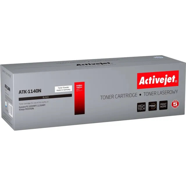 ActiveJet Toner Activejet ATK-1140N (replacement Kyocera TK-1140; Supreme; 7 200 pages; Black) Zwart