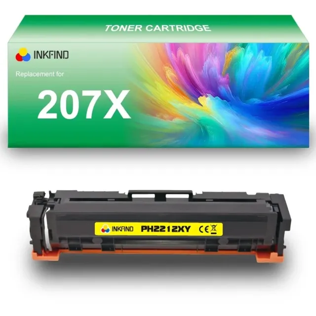 INKFIND 207X (W2212X) Geel tonercartridge compatibel met HP 207X (W2212X) Geel toner cartridge - 1-pack Geel Geel x 1