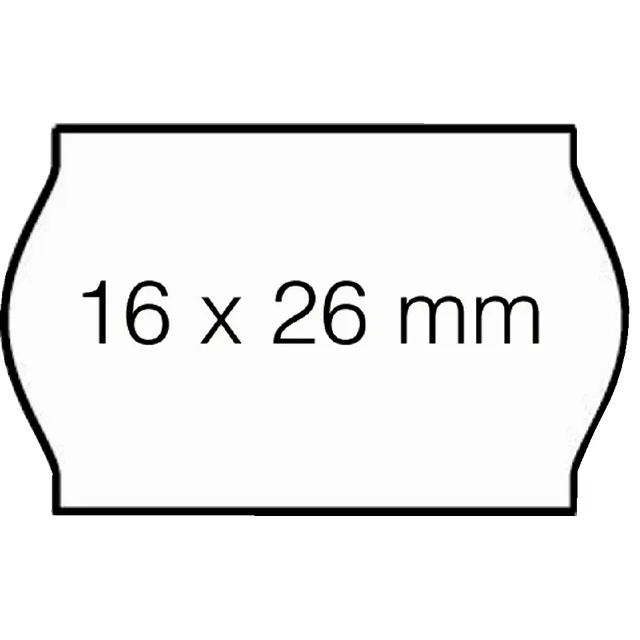 Open-Data Prijsetiket 16x26mm Open-Data S14/Sato Judo afneembaar wit