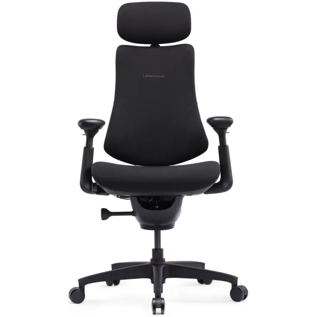 Libernovo Omni SE Dynamische ergonomische stoel, zitdiepte 48 cm, stof, zwart