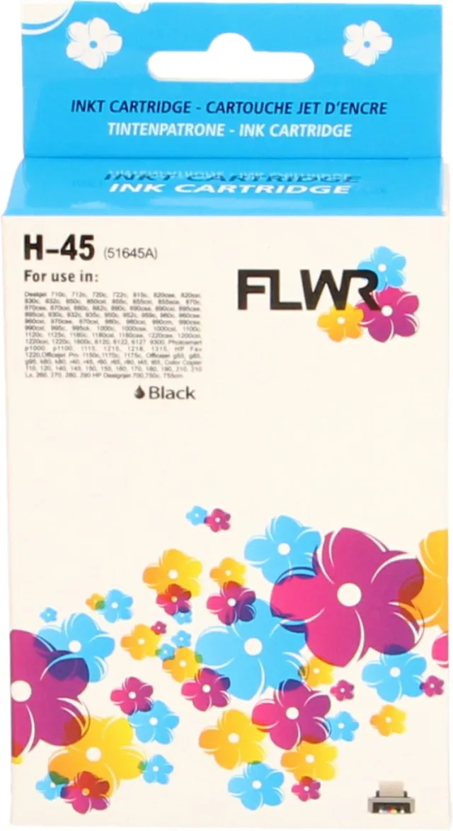 FLWR Cartridges / HP 45 / zwart / Geschikt voor HP