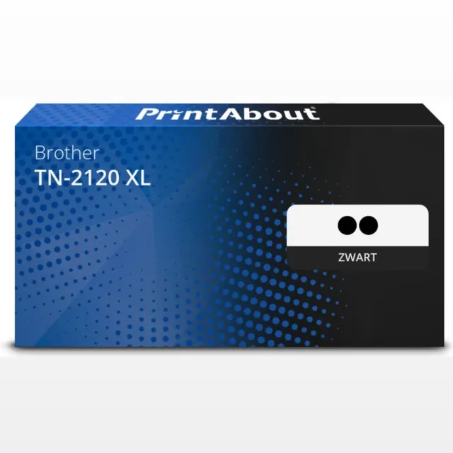 PrintAbout Alternatief voor de Brother TN-2120 / Zwart 2 Pack