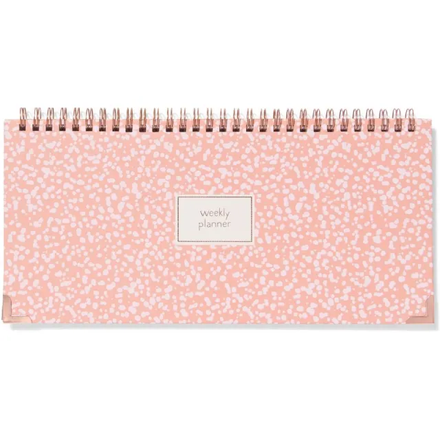 HEMA Weekplanner 27x12.8x1.2cm roze (roze)