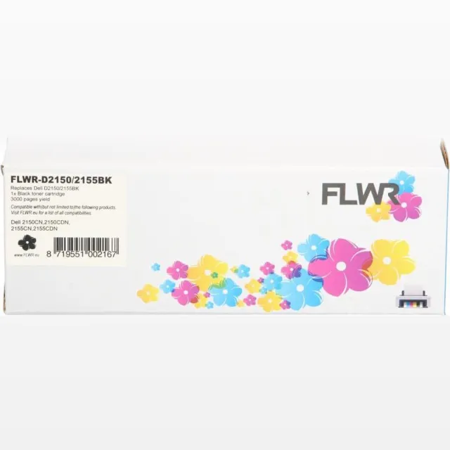 FLWR Toners / Dell 2150 / 2155 / zwart / Geschikt voor Dell