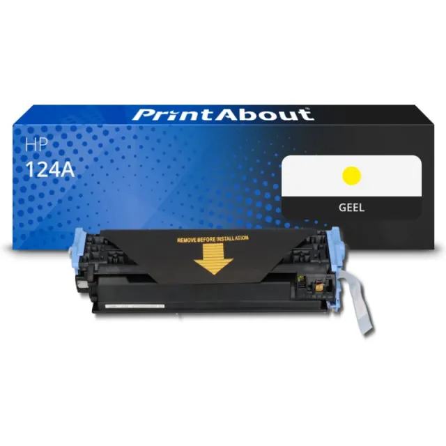 PrintAbout huismerk Toner 124A (Q6002A) Geel Geschikt voor HP