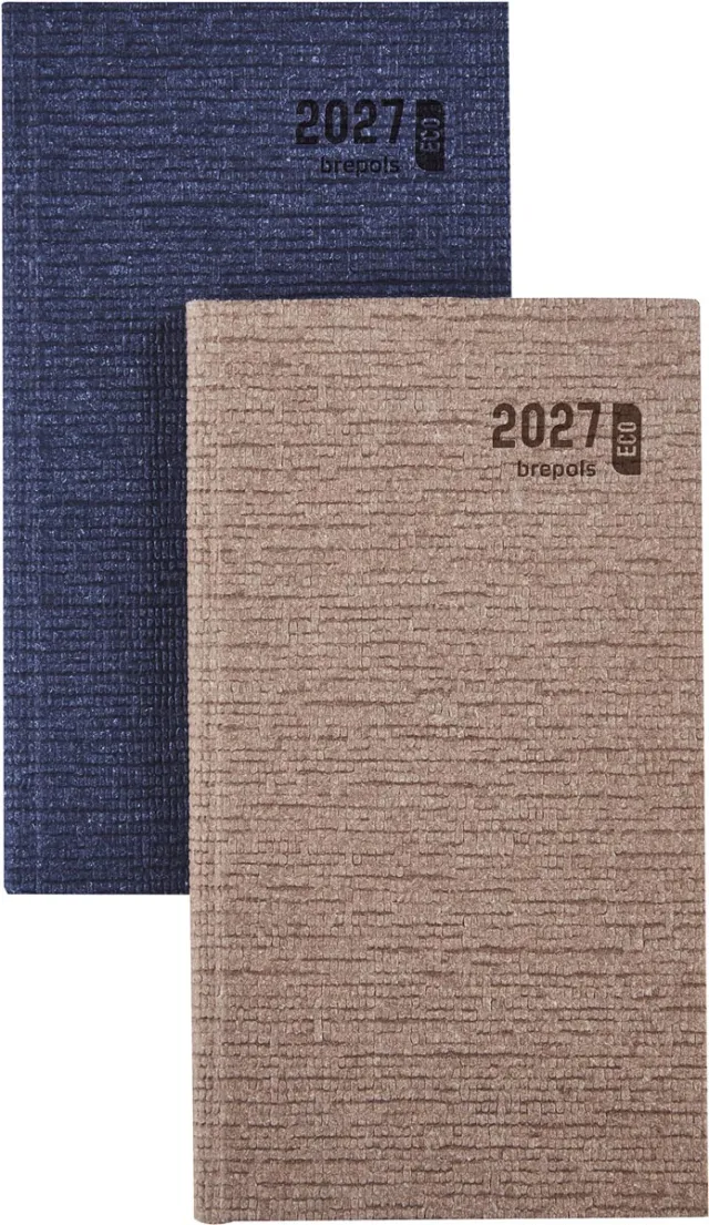 Brepols agenda Ecorama, Kazar, assorti, 2027, boekgebonden blauw