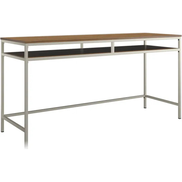 I.T.T. Bradford-Bureau - Wit Metaal Taupe/walnoot