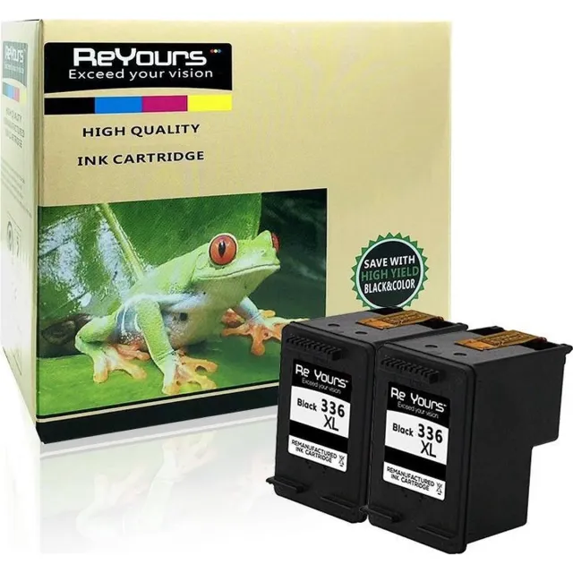 Reyours Inktcartridge compatible HP 336 XL - HP 336XL Alternatief - Zwart - 2 pack