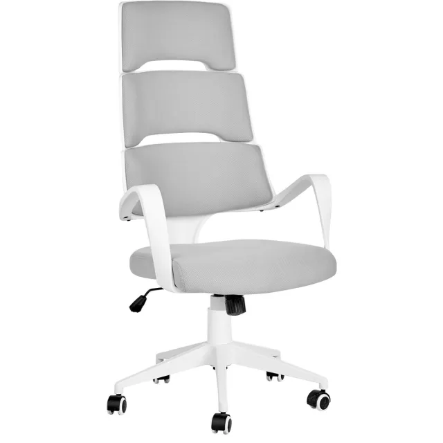 Beliani GRANDIOSE - Bureaustoel - Grijs - Polyester