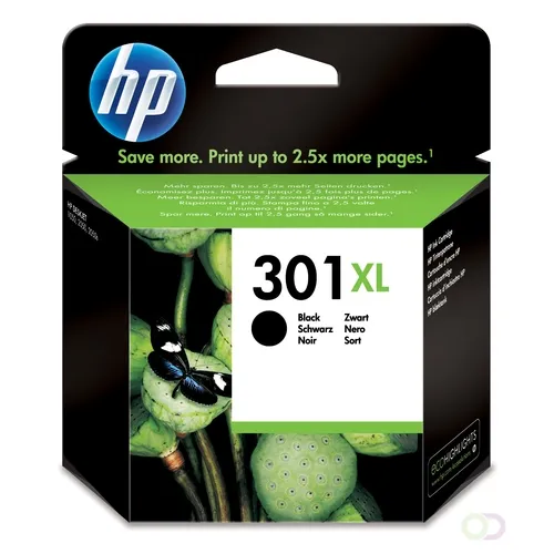 Hp printing & computing 301XL originele ink cartridge zwart high capacity 480 paginas 1-pack Blister multi tag