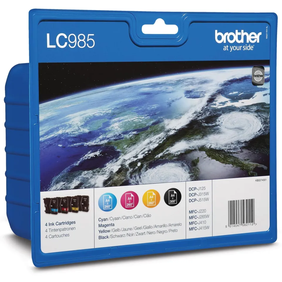 Brother LC-985VALBP multipack inktcartridges Zwart