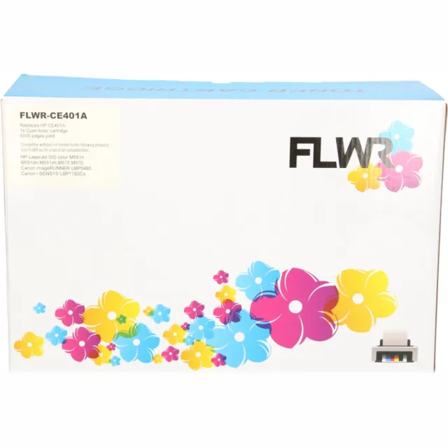 FLWR Toner / 507A / Cyaan - Geschikt voor HP