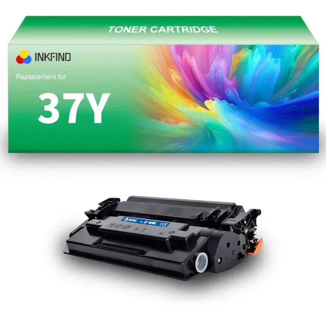 INKFIND 37Y (CF237Y) Tonercartridge compatibel met HP 37Y CF237Y - 1-pack Zwart Zwart x 1