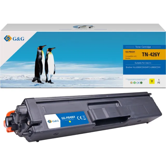 G&G TN426 toner Compatibel met Brother TN-426 Tonercartridge Geel 1 stuk(s) - Huismerk
