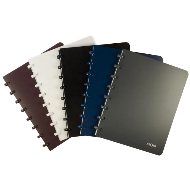 Atoma schrift, ft A5, 144 bladzijden, PP, gelijnd, geassorteerde kleuren blauw