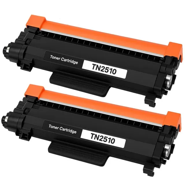 WeCare 2-pack | Brother TN-2510 huismerk Toner Zwart - 1600 Pagina's - Geschikt voor DCP-L2620DW HL-L2400DW MFC-L2800D 2x Zwart