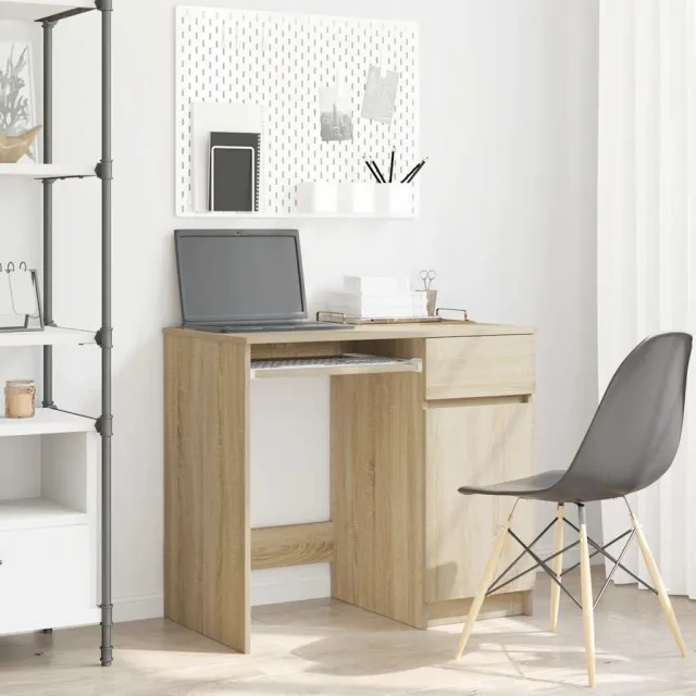 vidaXL Bureau 86x49x76 cm spaanplaat sonoma eikenkleurig, foto 2