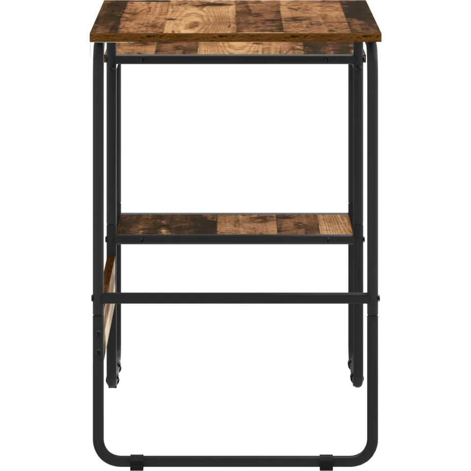 vidaXL Bureau met opbergruimte Oud hout 100 x 50 x 75 cm bruin, foto 4