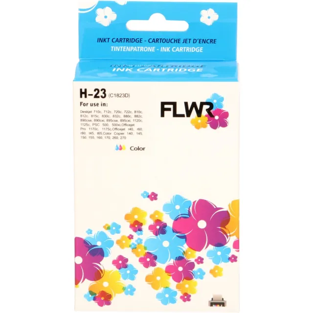FLWR Cartridges / HP 23 / kleur / Geschikt voor HP