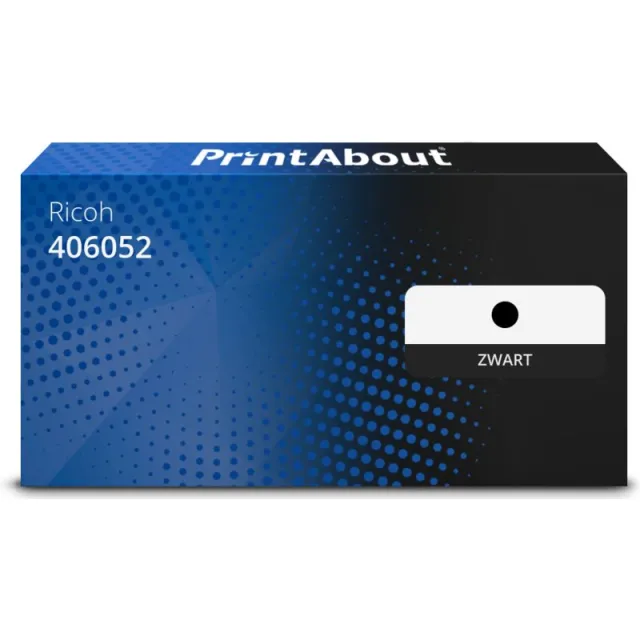 PrintAbout huismerk Toner 406052 (406094) Zwart Geschikt voor Ricoh