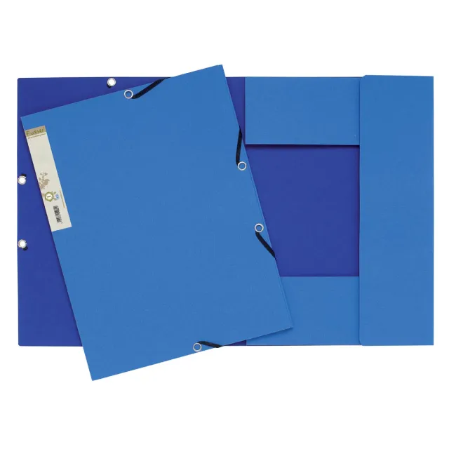 Exacompta elastomap Forever koningsblauw/donkerblauw wit
