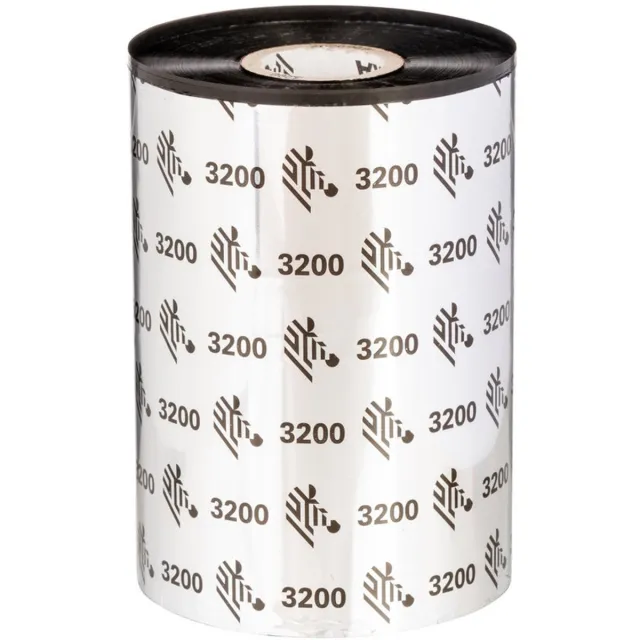 Zebra 3200 Wax/Resin, Zwart, Thermo transfer, 110mm x 300m, 2,5 cm