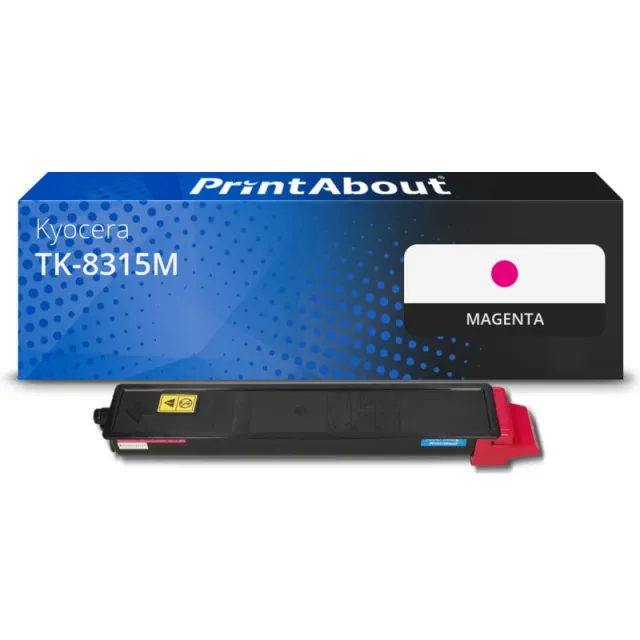 PrintAbout huismerk Toner TK-8315M Magenta Geschikt voor Kyocera