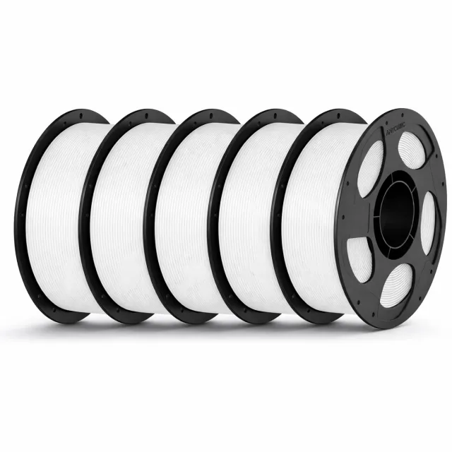 ARTILLERY PLA Filament Wit 5KG (5x1KG) 1.75mm met Spoel – Hoge Printkwaliteit – Snelle Levering, Morgen in Huis 5kg Wit