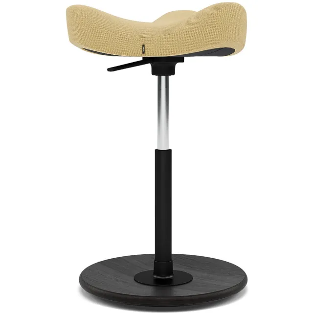 Varier Move zadelkruk, Geel/Zwart Tonal - ergonomisch