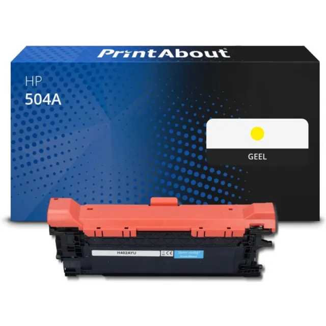 PrintAbout HP 504A (CE252A) toner geel Huismerk