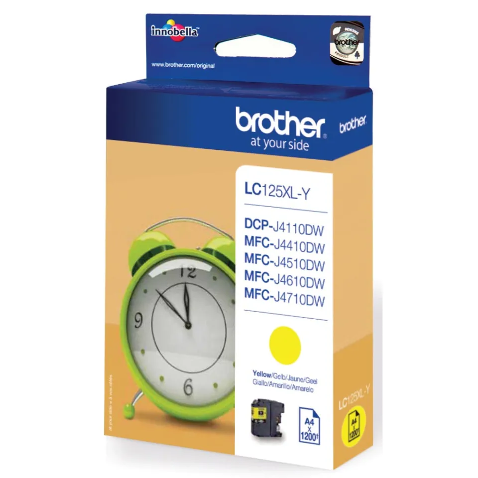 Brother LC-125XLY inktcartridge geel
