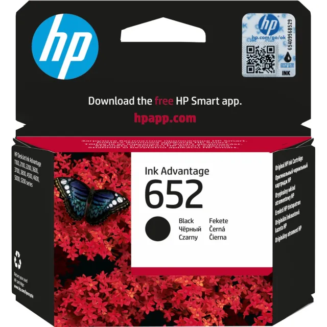 HP 652 - Inkcartridge / Zwart / Blister (F6V25AE)