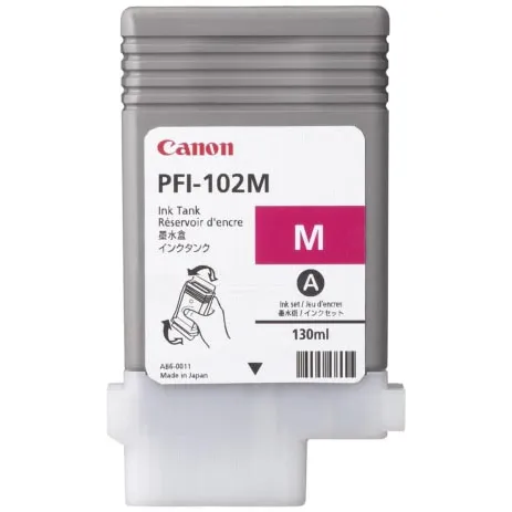 Canon inktcartridge PFI-102M, 130 ml, OEM 0897B001, magenta