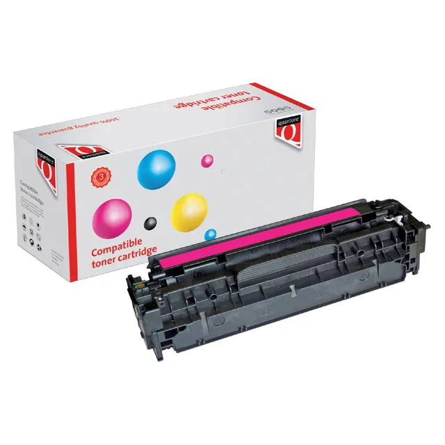 Quantore Tonercartridge Quantore alternatief tbv HP CE413A 305A rood Magenta/Roze