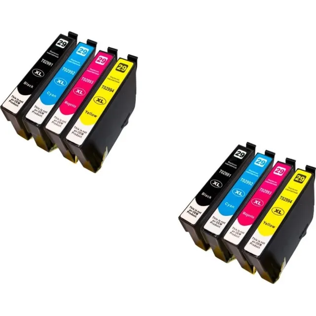 Ipexnl geschikt voor Epson 2x Multipack inktcartridges (8 cartridges) Expression Home XP235, XP245, XP247, XP255, XP332, XP342, XP432, XP442, XP445, XP452 29XL T2991 T2992 T2993 T2994 Multi pack