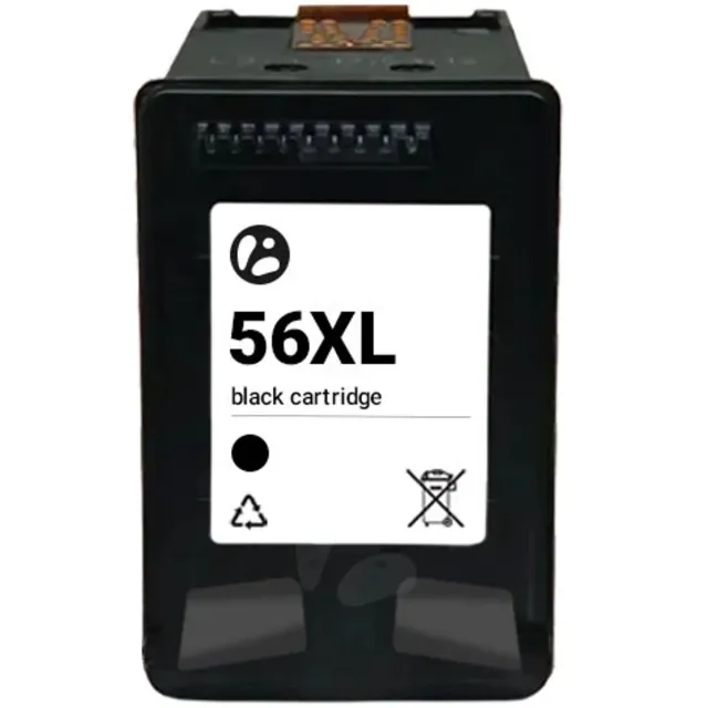 MartyPrint geschikt voor HP 56XL (C6656AE) inktcartridge zwart