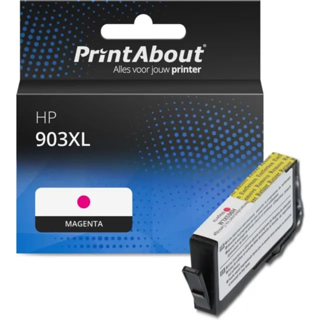 PrintAbout huismerk Inktcartridge 903XL (T6M07AE) Magenta Hoge capaciteit geschikt voor HP
