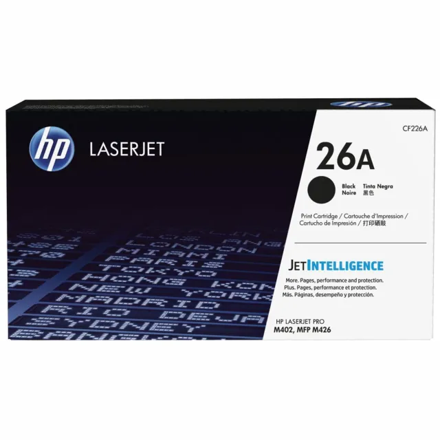 Hp toner 26A, 3 100 pagina's, OEM CF226A, zwart