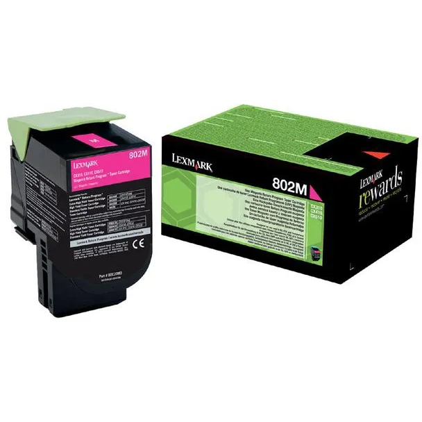 Lexmark 802M Toner Magenta, 1k