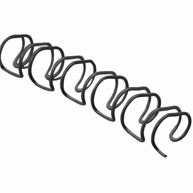 Q-CONNECT metalen draadruggen, 6,4 mm, pak van 100 stuks, zwart