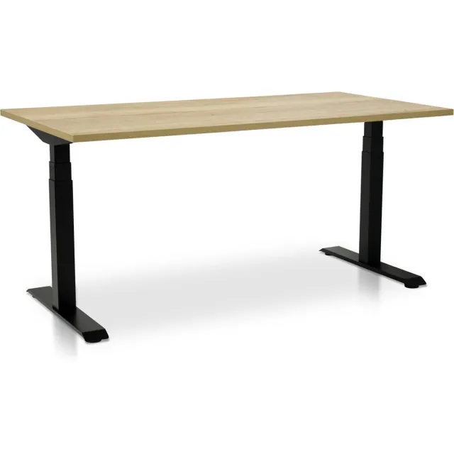 Multi Ratio Enkel bureau elektrisch verstelbaar - hoogte instelbaar 65 - 130cm | Frame zwart | Met memory bediening | 120KG draagkracht!
