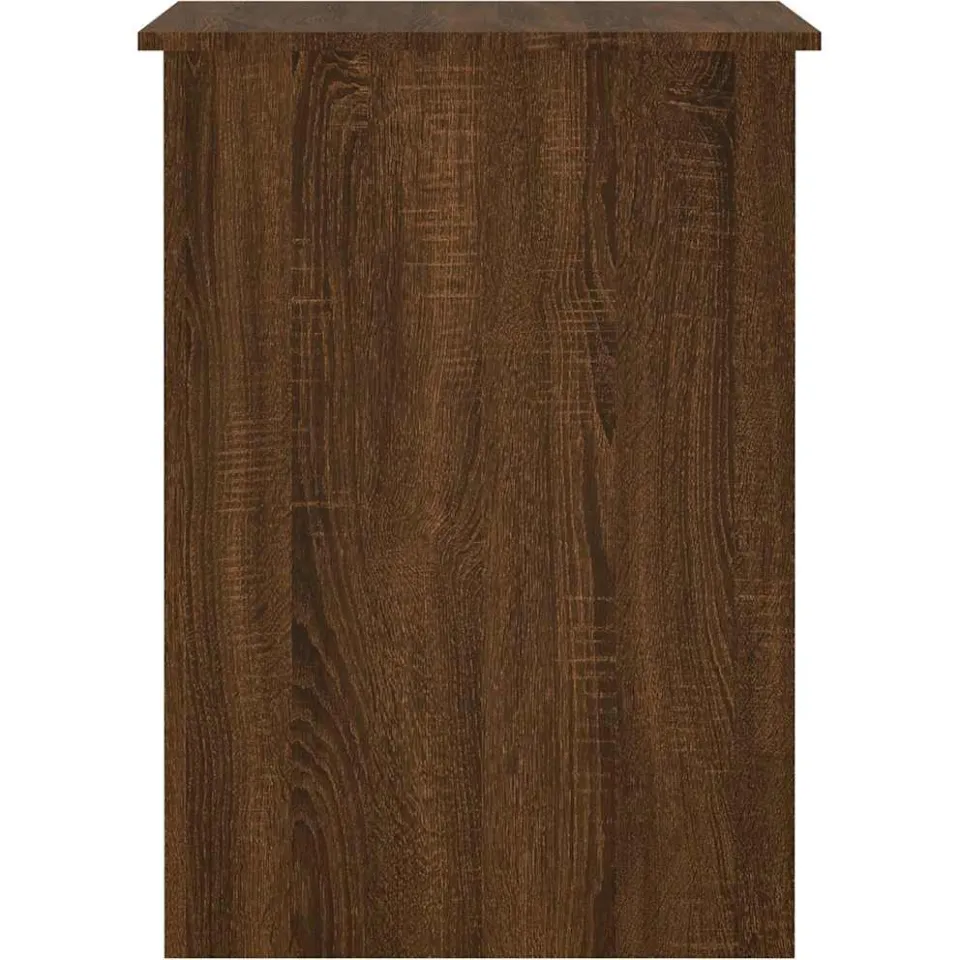 vidaXL Bureau 100x55x75 cm bewerkt hout bruin eikenkleur, foto 4