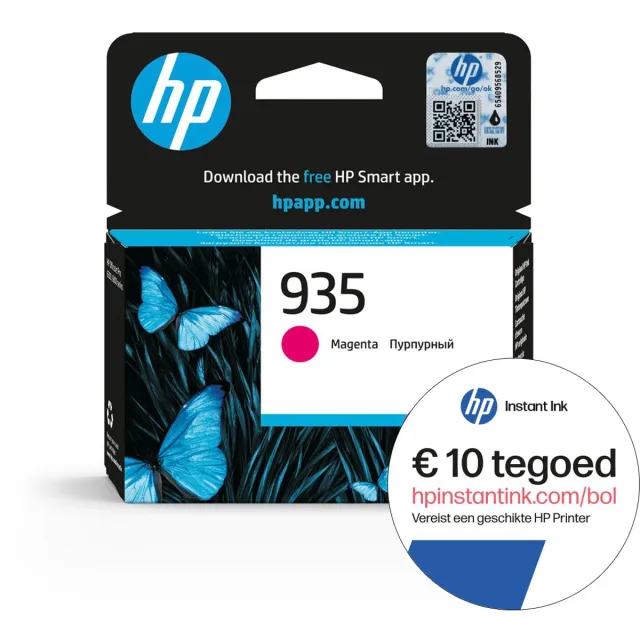 HP 935 - Inktcartridge - Origineel - Standaard capaciteit - Magenta + Instant Ink tegoed